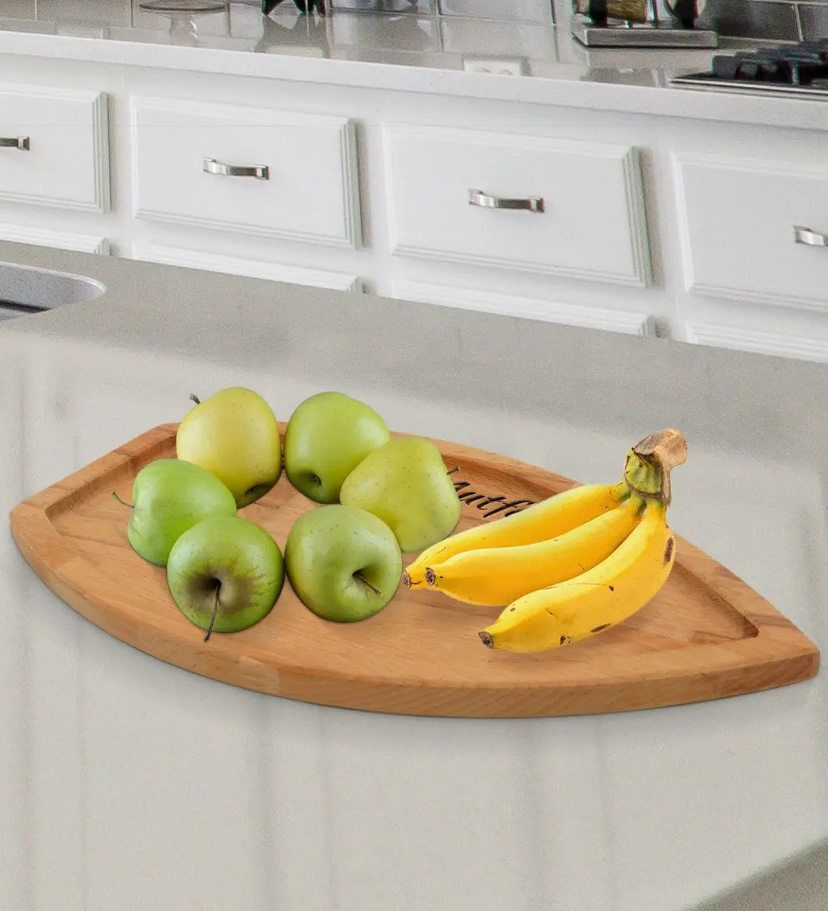 

Personalized Kayak Design Natural Solid Wood Presentation Dish
