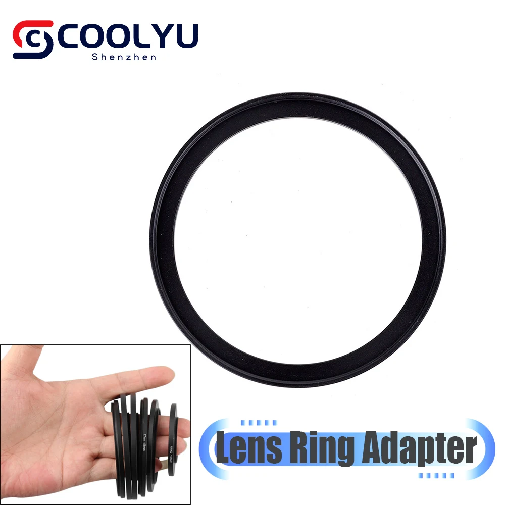 

82mm-58mm-62mm-67mm-72mm-77mm 82 58 62 67 72 77 mm Metal Filter Lens Adapter Ring for Sony Canon EOS Nikon Camera Accessories