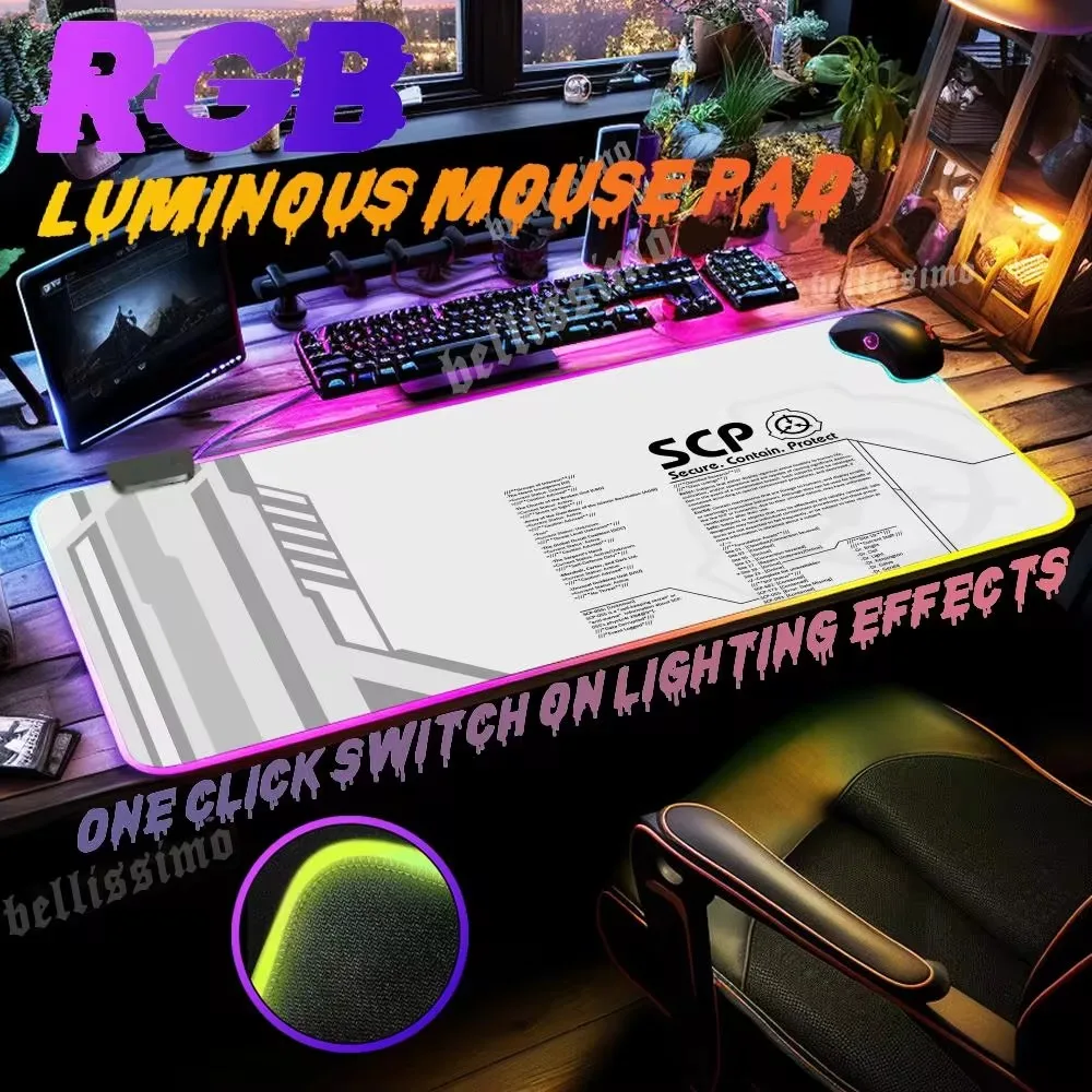 Коврик для мыши с RGB-подсветкой S_SCP F _