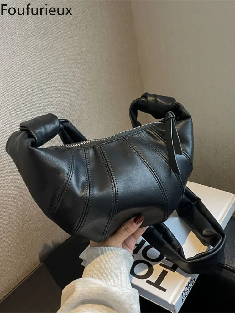 

Новый тренд 2022 года, женские роскошные брендовые кошельки foufurious из искусственной кожи, сумки через плечо для пельменей, женская сумка через ...