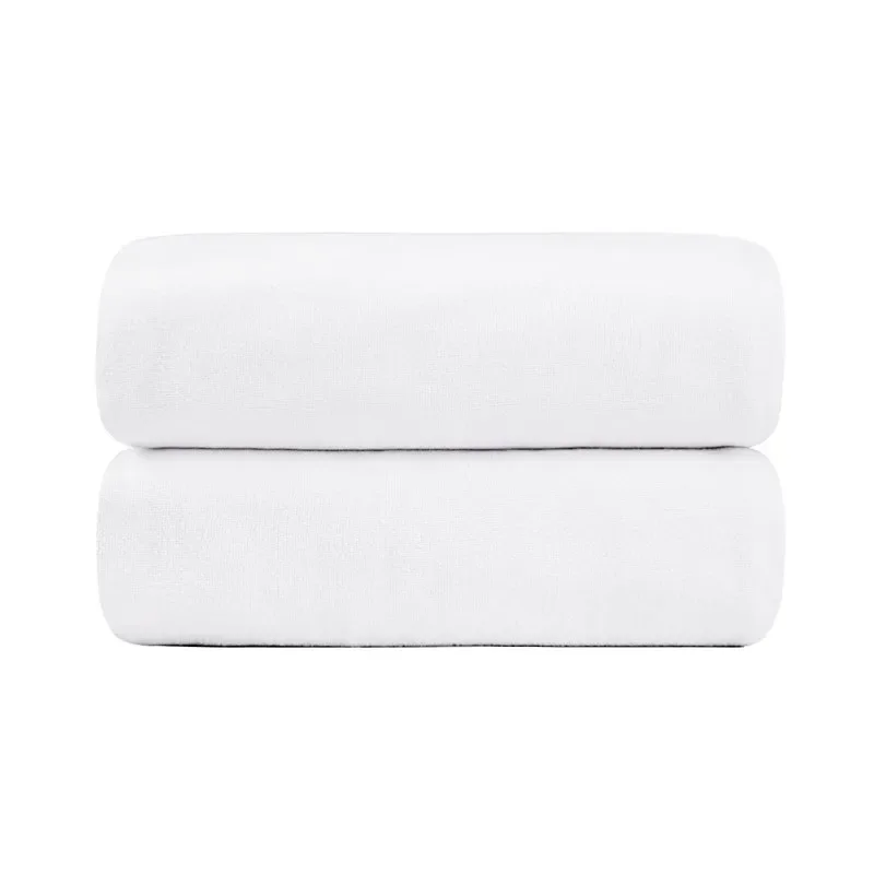 

in x 56in) Fast Drying Extra Absorbent 2 Pack White Microfiber Towels (30in x 56in)