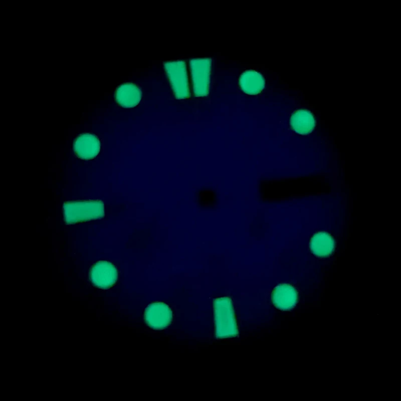 Фото Циферблат для часов Seiko 28,5 мм, синий циферблат C3, зеленый светящийся циферблат для часов 7s26 NH35 NH36, часы для черепахи SKX007 SRPD №3