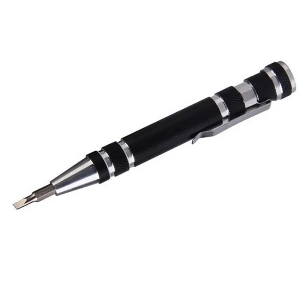 

Tool Screwdriver Pen Aluminum Alloy Multi-Function New Repair Tool With 8pcs Screwdriver Bits 1 Set Brand New Hot Sale