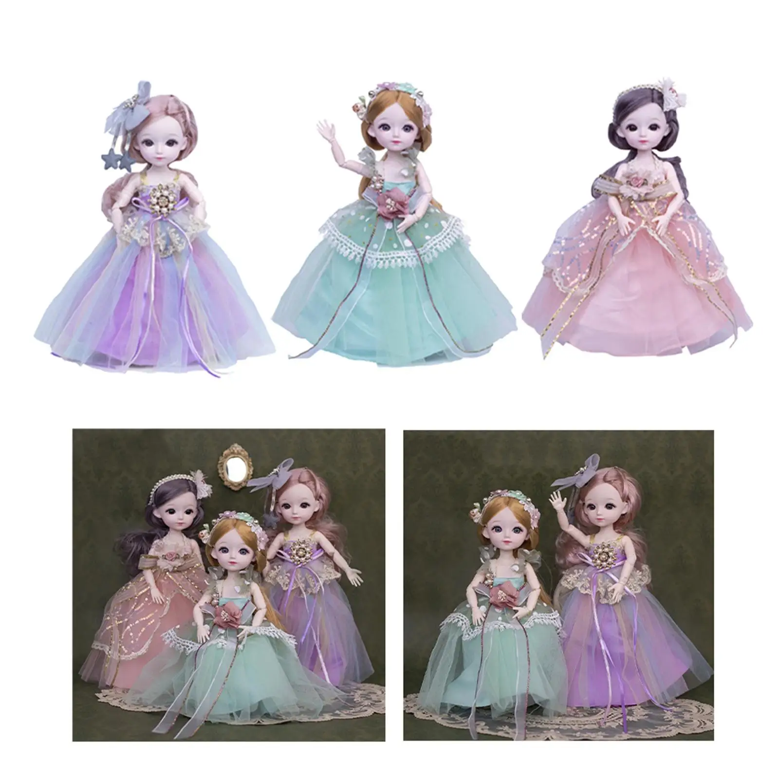 

Шарнирная кукла, 30 см, 1/6, милое платье принцессы, 23 гибких шарнирных куклы, красивая кукла для макияжа, модное платье, игрушка «сделай сам», подарок для девочки