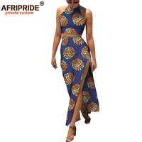 african style summer 2 pieces shorts set for women afripride sleeveless ruffles topankle length skirt women set a1926004