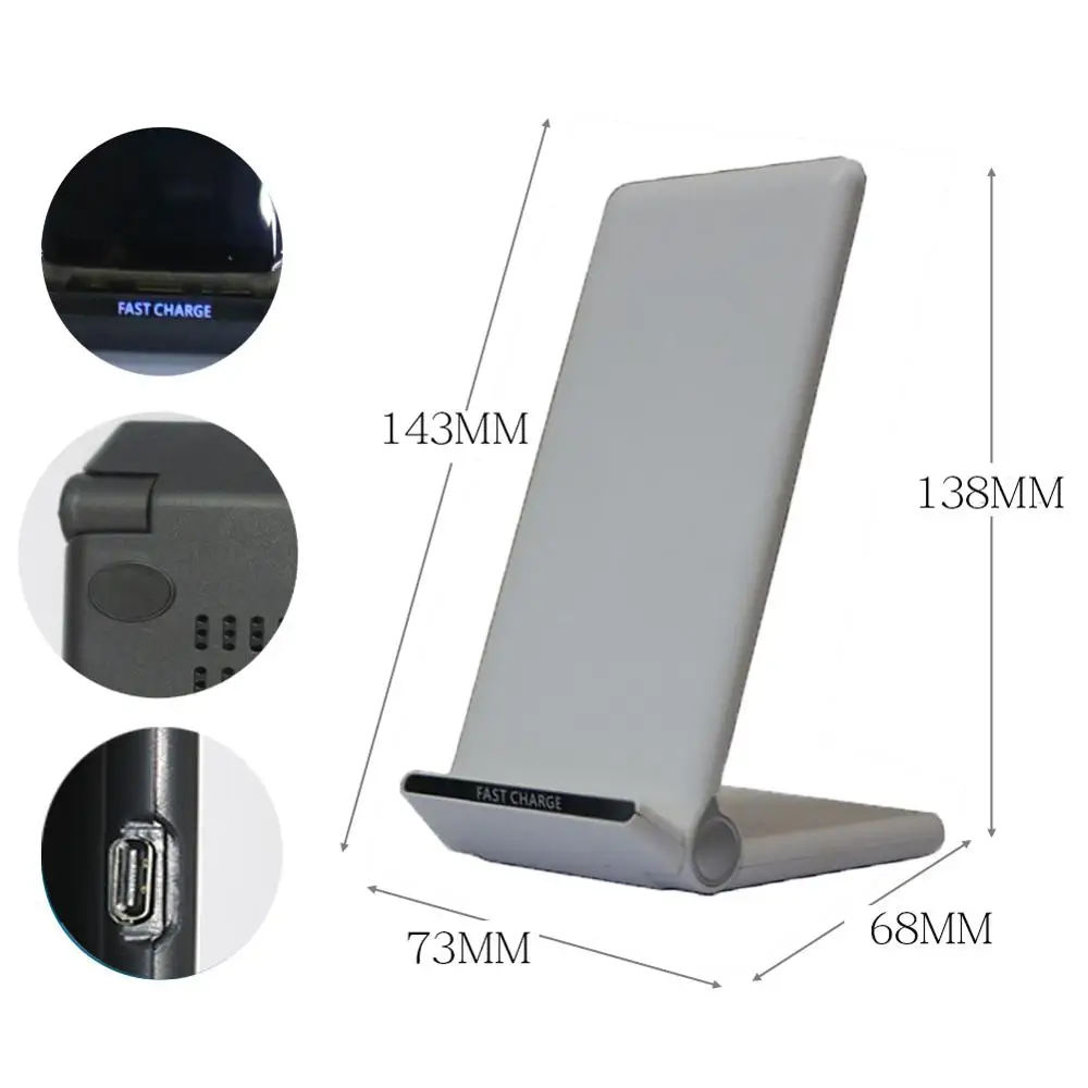 

15W Wireless Charger Stand For iPhone 14 13 12 Pro Max 11 XS XR X 8 Samsung S22 S21 S20 Type C Fast Charging Dock Station