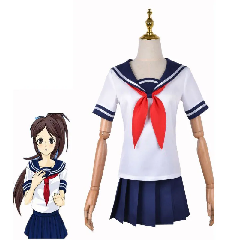 

Игровой костюм Ayano Aishi, косплей, матросский костюм, симулятор yani, школьная форма JK, юбки yan-chan, матросские Костюмы для девочек