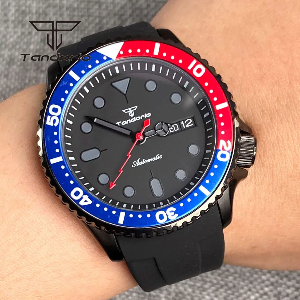 

Мужские водонепроницаемые часы с винтовым стеклом и сапфировым стеклом, 41 мм