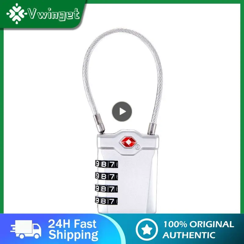 

Black Resettable 3 Digit Password Security Lock Portable Tsa Padlock High Quality Travel Smart Combination Locks 4mm Zinc Alloy