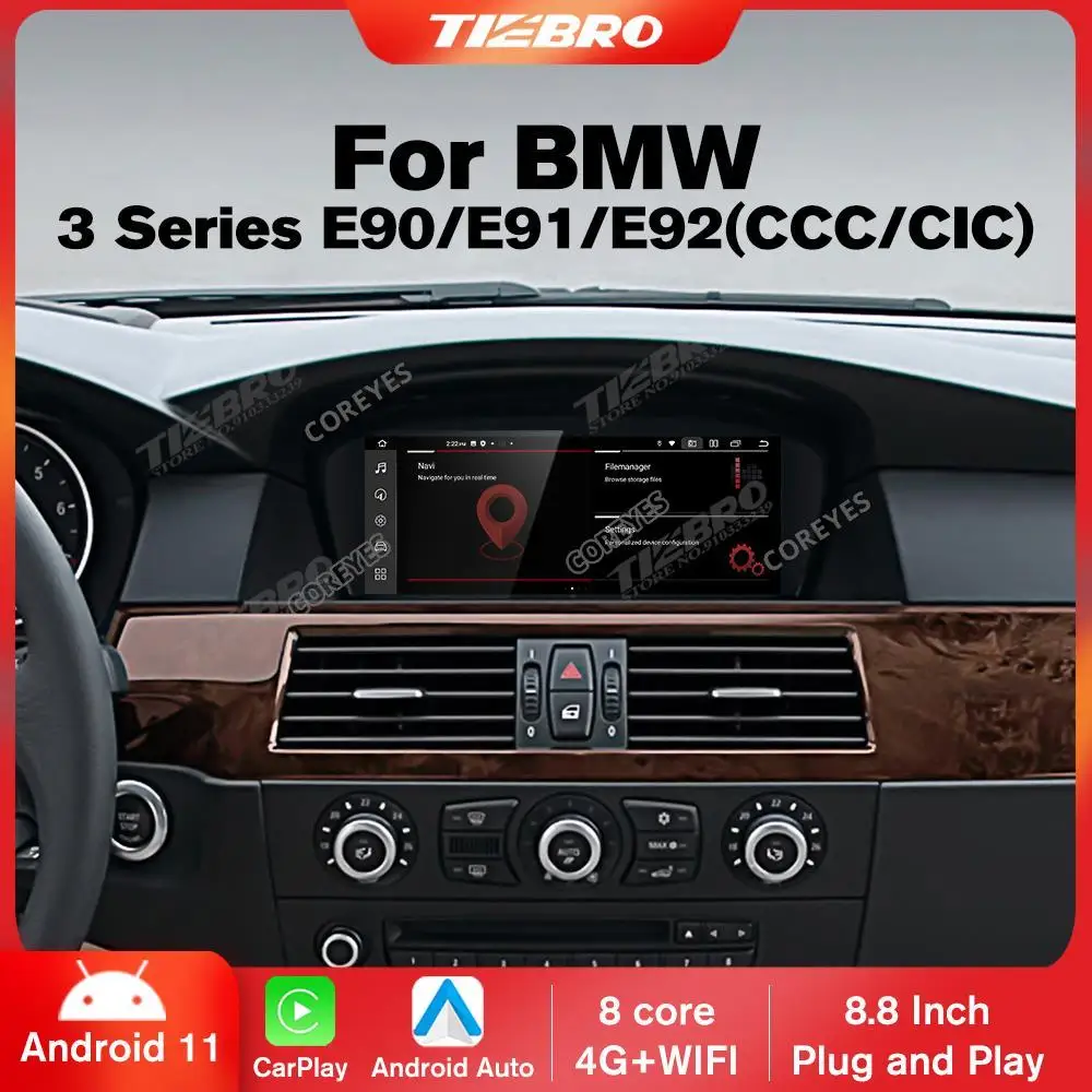 

Автомагнитола COREYES 8,8 ''для BMW 3 серии E90 E91 E92 E93 M3 система CCC CIC Авторадио Bluetooth стереоплеер хост-блок 1280*480P