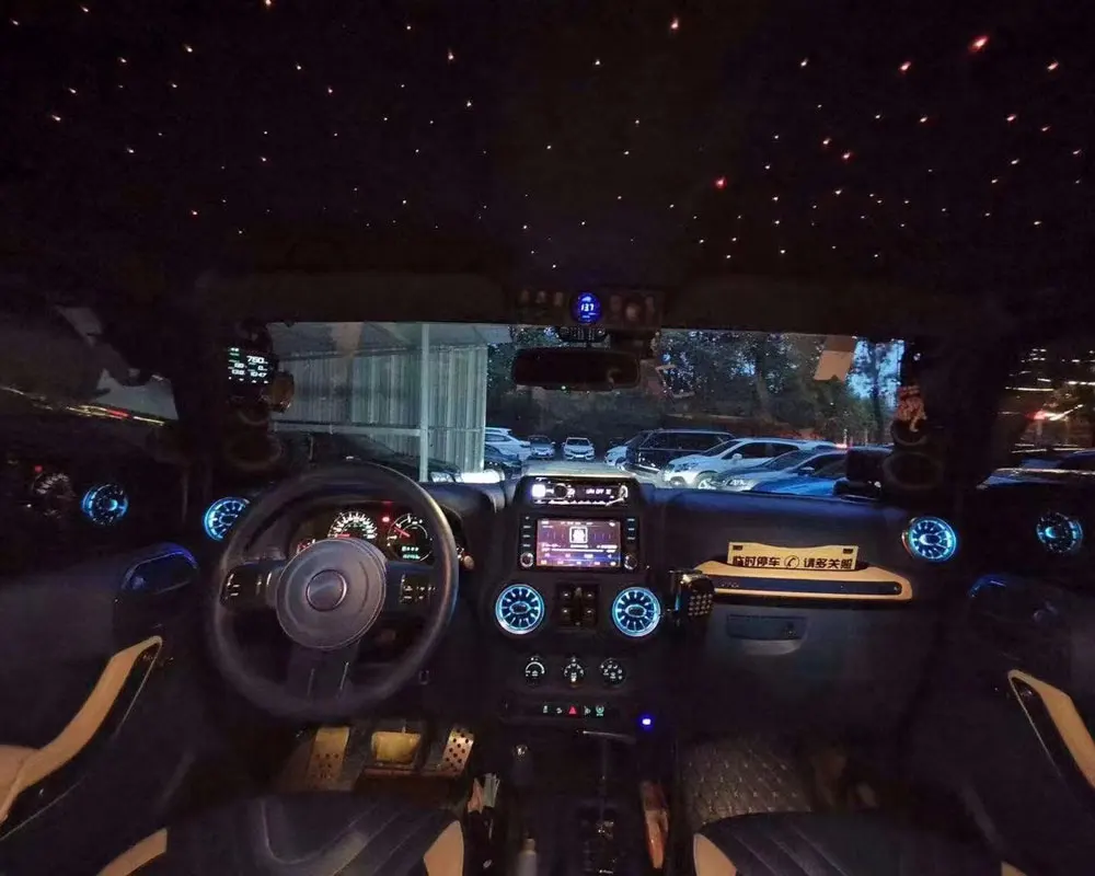 256 цветов Φ передний вход для Wrangler JK 2008-2017 выход воздуха турбины