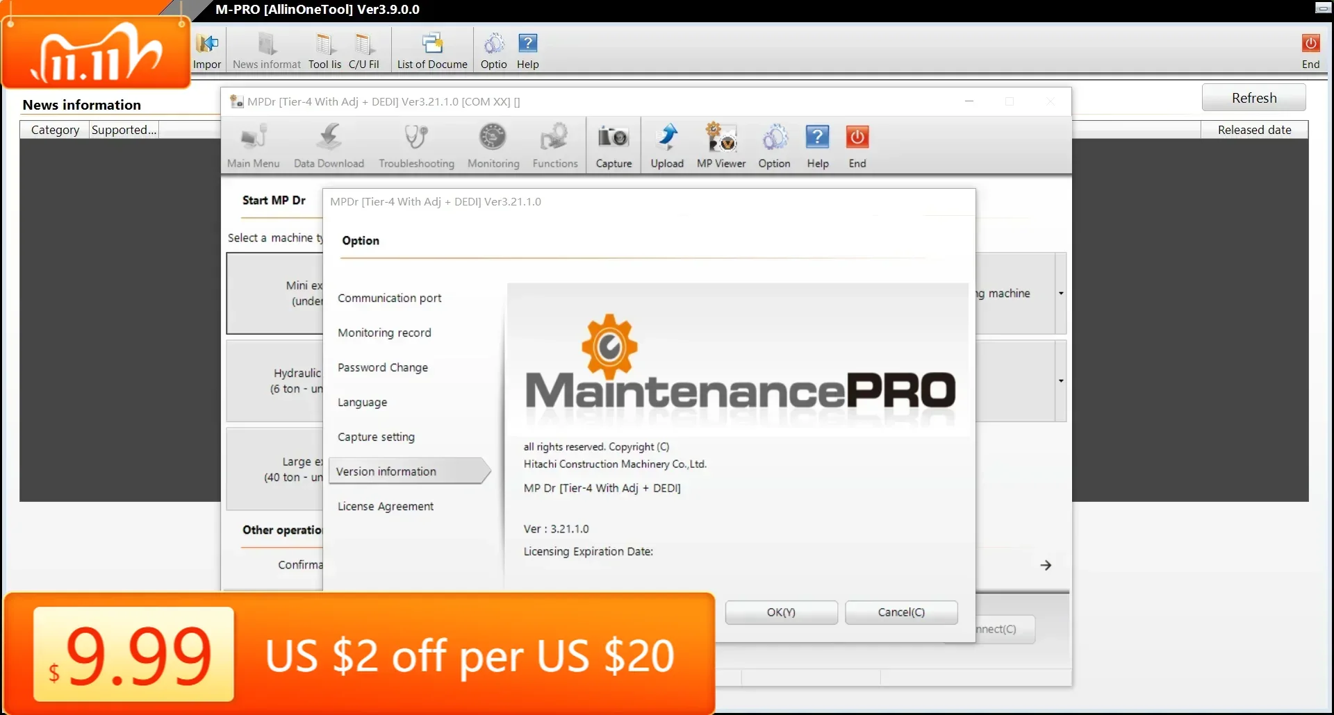 Фото TruckEPC HITACHI M-PRO AllinOneTool v4.0 [MPDr 4.1+Security+Tier-4 с Adj+DEDI] Никогда не расширяется №1