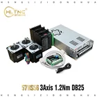 3 шт. 57HS56 1.2n Nema23 шаговый двигатель с драйвером TB6600 и 5-осевым параллельным портом интерфейсная плата для фрезерного станка с ЧПУ