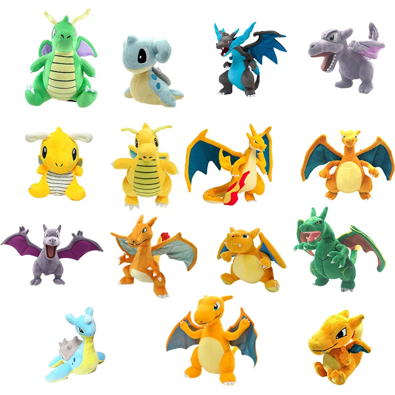 

25cm Pokemon Plush Toys Cute Pokémon Charizard Peluche Stuffed Doll Kawaii Anime Cartoon Movie Kids Toy Girl Children Gift