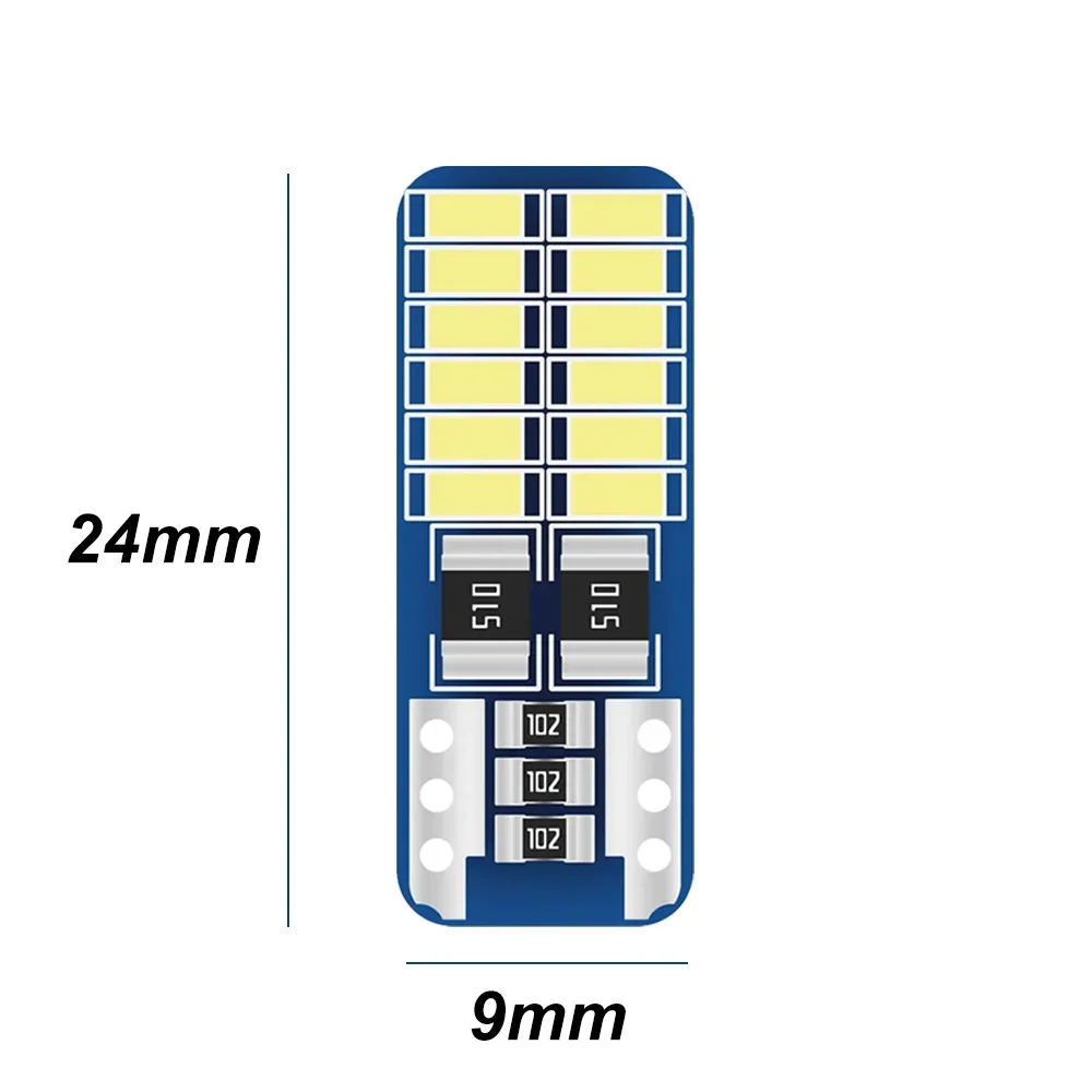 20 шт. T10 Светодиодная лампа Canbus 5W5 Автомобильная светодиодная сигнальная W5W 12 В 6000