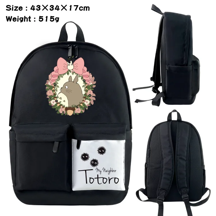 Totoro Lovely Children Anime Backpacks Girl Boy Student Nylon School Bags Fashion Large Backpack for Travel Computer Bag Mochila