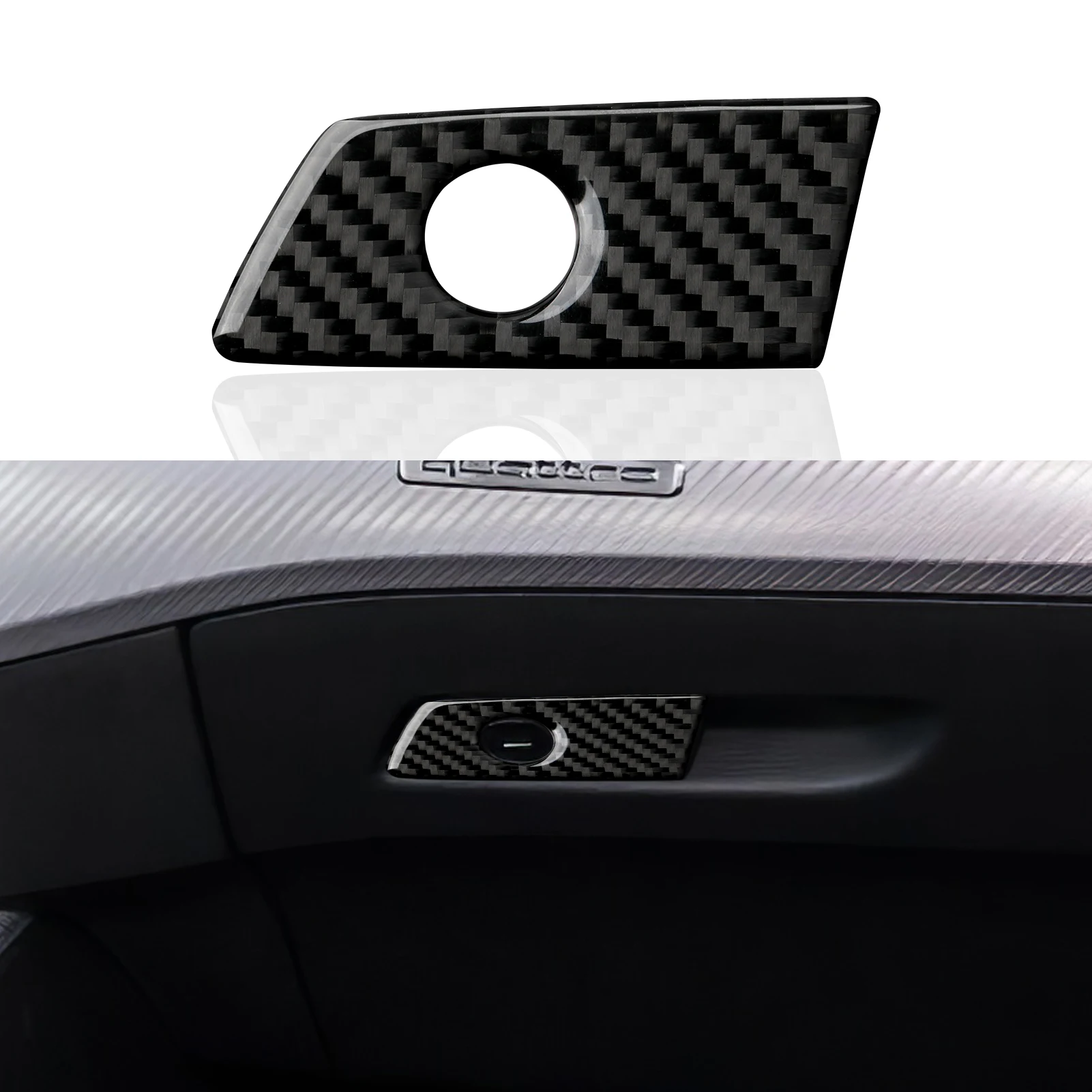 

Carbon Fiber Car Gear Shift Panel Sticker Decals For Audi A4 S4 RS4 B9 (2016-2025) A5 S5 RS5 F5 (2017-2024) Trim Accessories