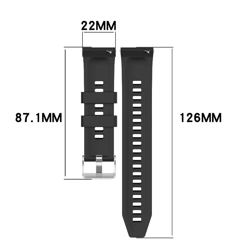 Фото Силиконовый ремешок 22 мм для Xiaomi Watch 5 S5-4-3-2, удобный спортивный браслет для OPPO Watch S-X2-X/Realme Watch 5-S, сменный ремешок №5