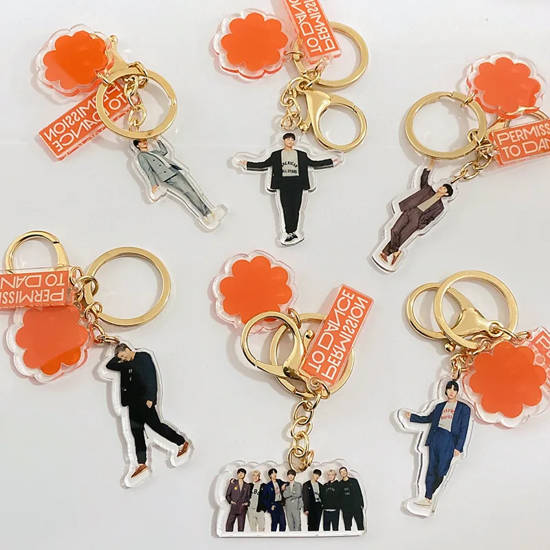 

Kpop Keychain Taehyung Stray Kids Permission To Dance Jimin Jin Suga Jhope Junkook V RM Key Rings Pendant Kpop Accessories
