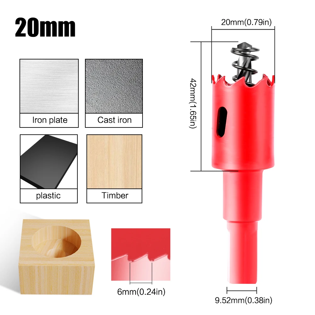 

Биметаллическая кольцевая пила JGZUI для металла 15-200 мм