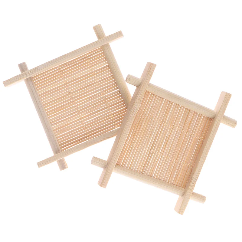 

Wooden Natural Bamboo Soap Dish Tray Holder Storage Soap Rack Plate Box Container for Dish Storage Bathroom Bath Shower Plate