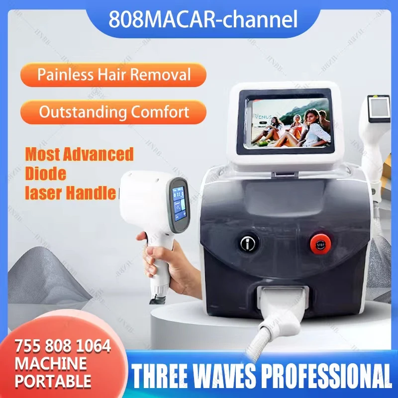 

2023 Newst ice Titanium Diodo laser hair removal permanent epilation Laser 755 808 1064 diode Laser Hair Removal machine