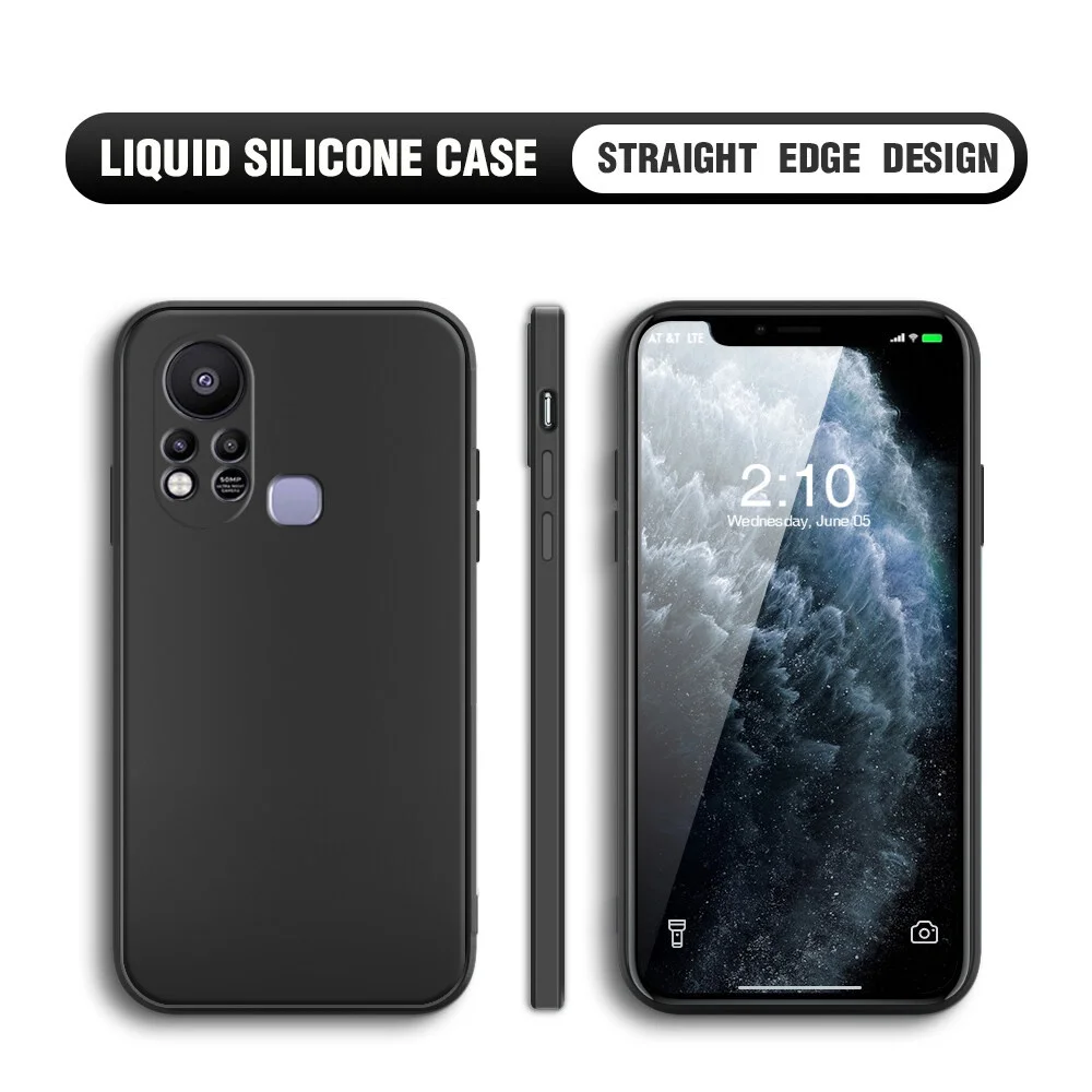 

Liquid Silicone Phone Case for Infinix HOT 12 Pro 20i 20S 2022 Protection Cover Shell Cellphone
