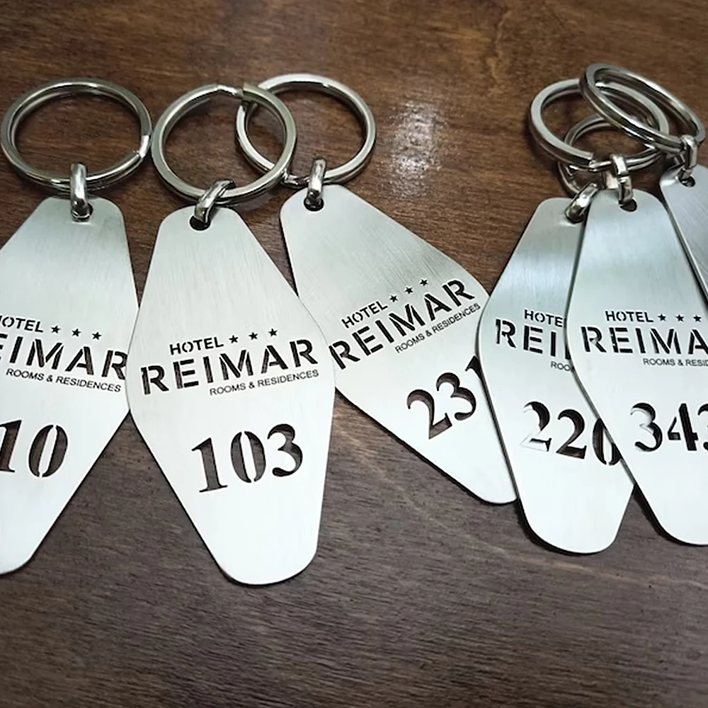 Customized Hotel Room Card Key Chain Mass Customization Stainless Steel Quality Key Chain To Enhance The Hotel Class