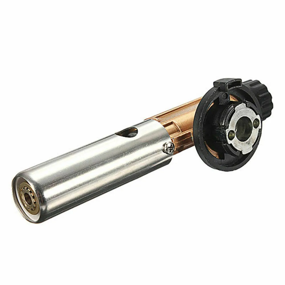 

Electronic Ignition Gas Jet Flame Torch Maker Lighter Butane Welding Burner For Picnic BBQ Restaurant Picnic Hiking Camping