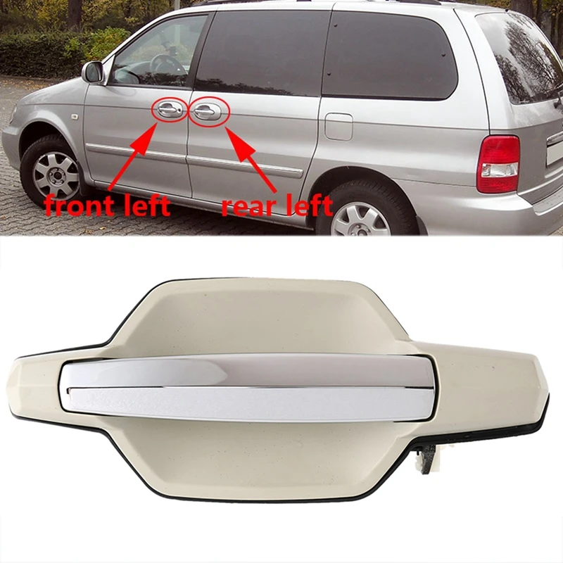 

Яркая бежевая задняя левая задняя крышка для Hyundai townan 2001-2006, внешняя дверная ручка, запасные части
