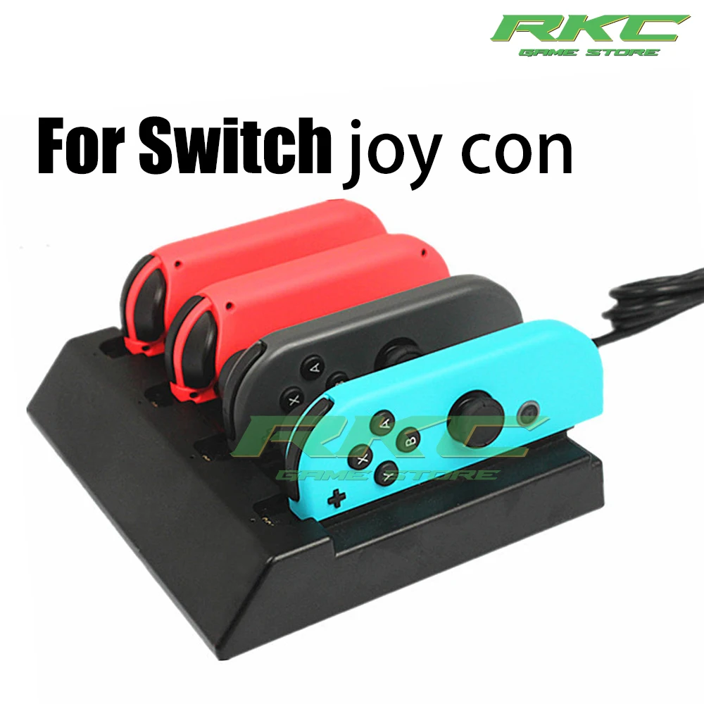 

Новинка, подходящее для ручки переключателя, зарядное устройство 4 в 1, быстрое зарядное устройство NS joy-con