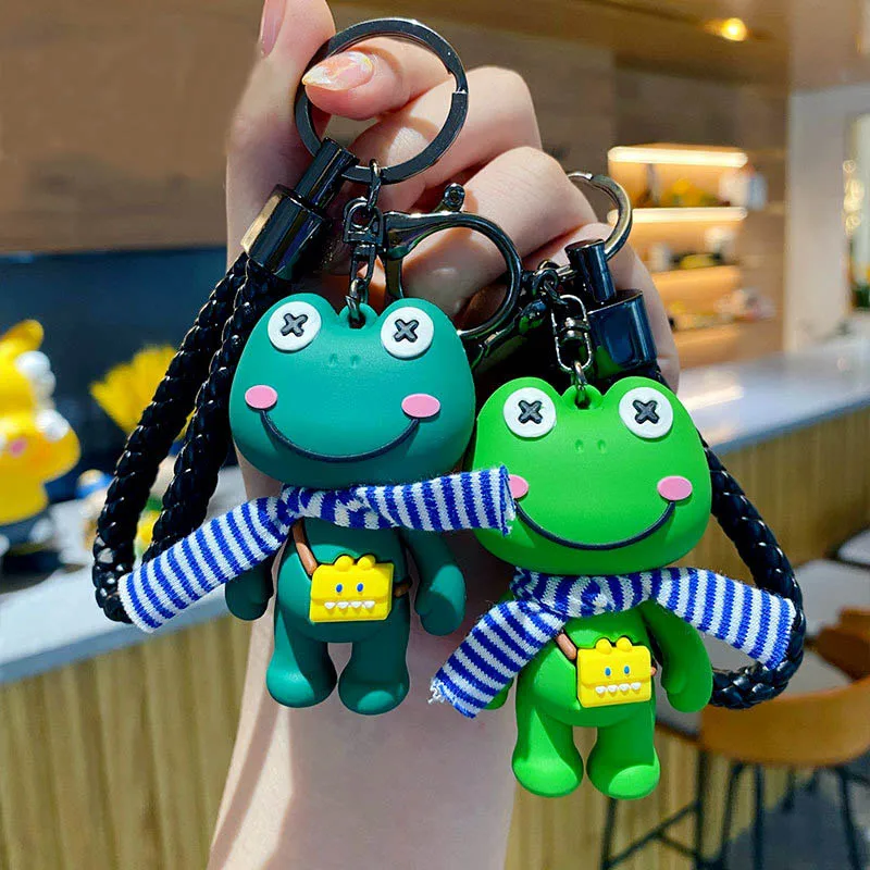 

Мультяшный Забавный шарф лягушка кукла брелок милые женские сумки Подвеска модный парный браслет брелок автомобильные брелки подарки для ...