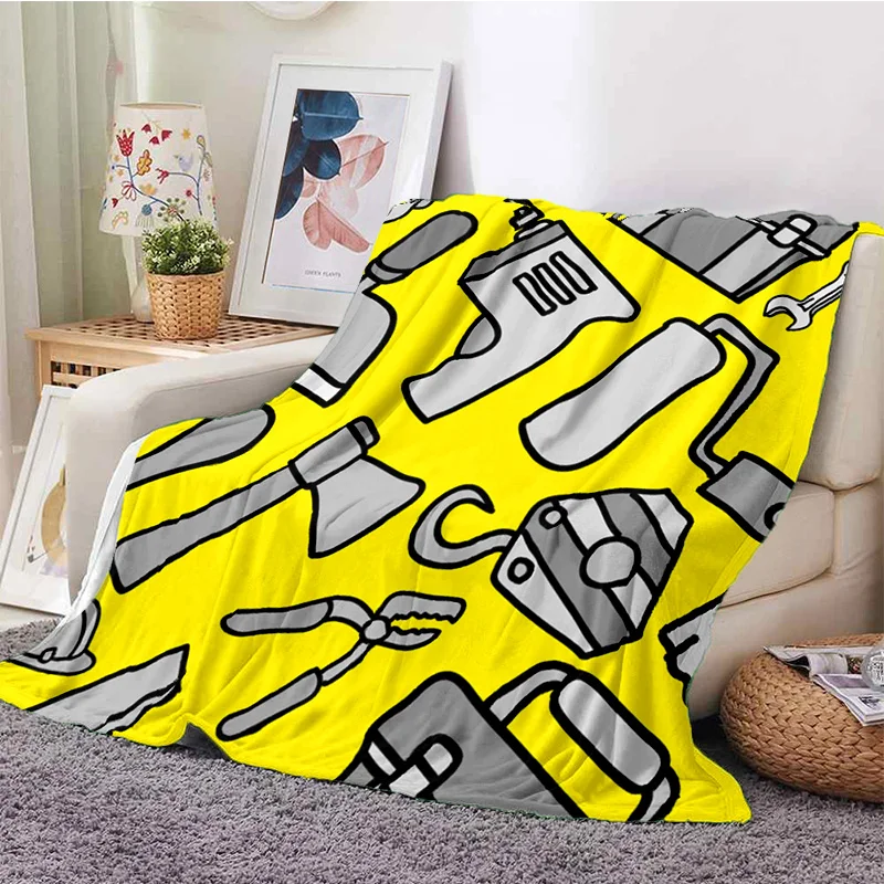 

Pattern Manta Sofa Bed Cover Soft Blanket Plaid Soft Warm Flannel Throw Noon Break Blankets Fans Gif Cartoon Anime