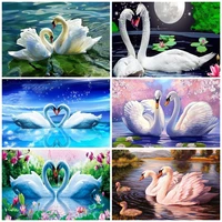 5d diamond painting full round drill animals diamond embroidery swan pictures of rhinestones cross stitch home decoration