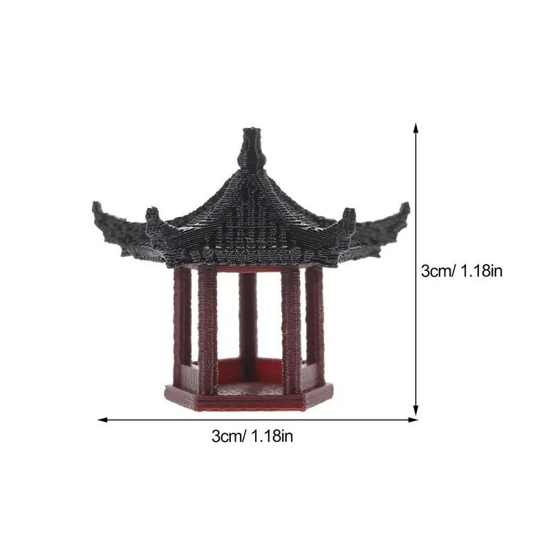 Модель павильона декоративная статуэтка статуи для аквариума японские фонари
