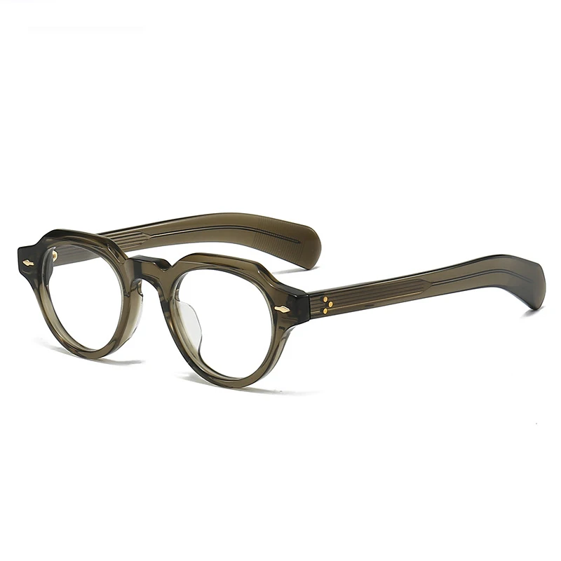 Винтажные круглые ацетатные оптические очки для мужчин и женщин