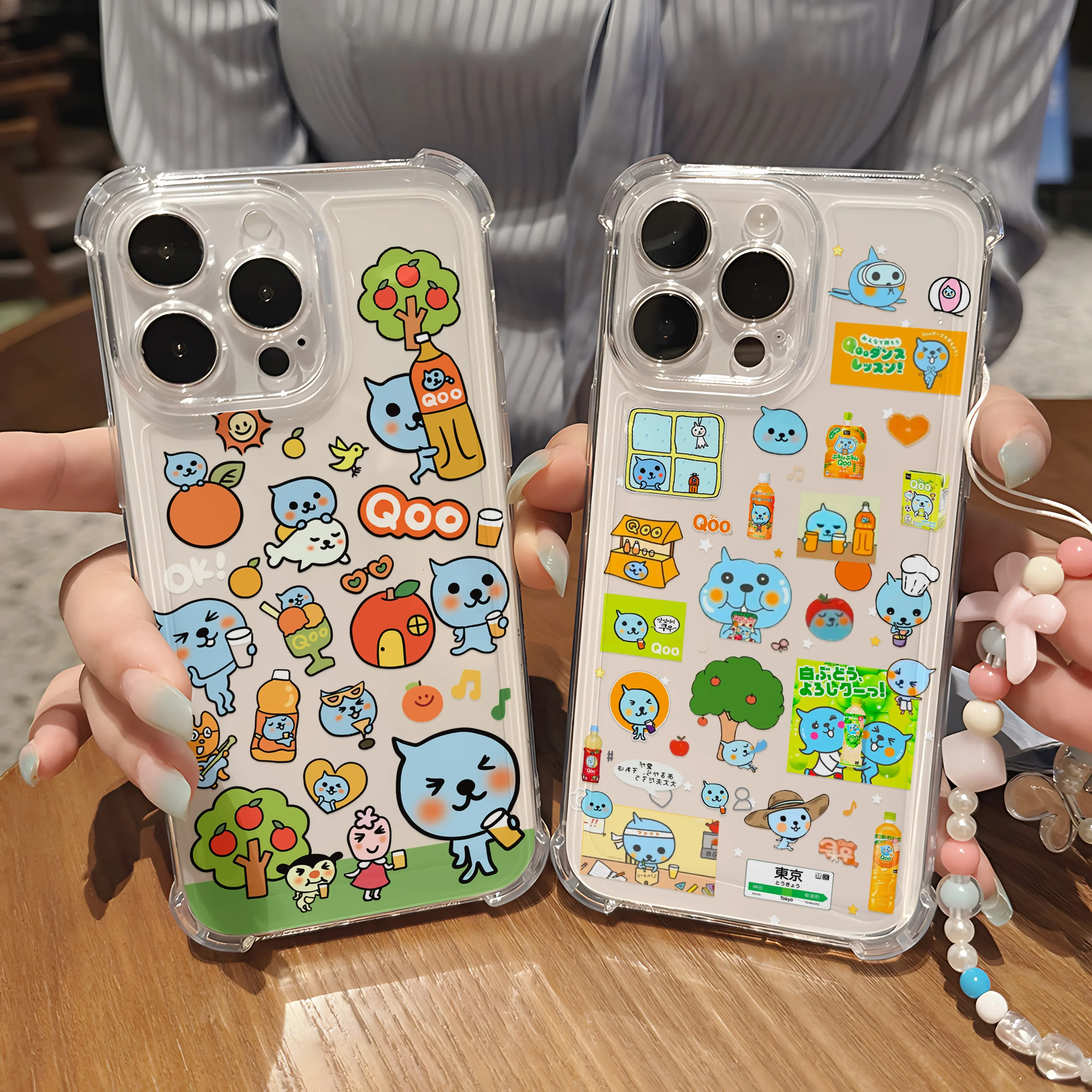 Фото Чехол для телефона с браслетом Cartoon Cute Qoo для Samsung Galaxy S25 S24 S23 S22 S21 S20 Note20 Edge FE Ultra Plus 4G 5G TPU Cover №1