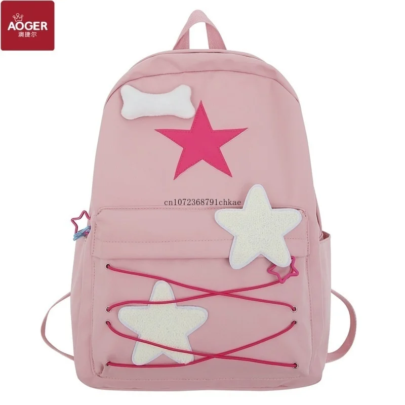 

Aoger Schoolbag Primary School Girls Korean Style Junior High School Student Ins Fresh Japanese Rui Camp Mori Back bags