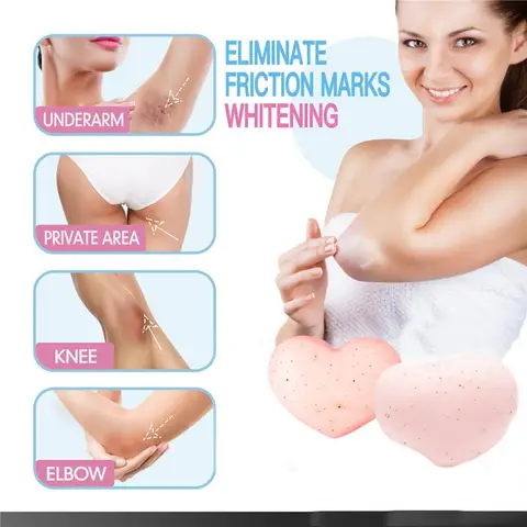 80 г быстрое искусственное мыло для подмышек/уха отбеливающий персиковый ароматизированный женский интимный скраб для мытья тела 1 шт.