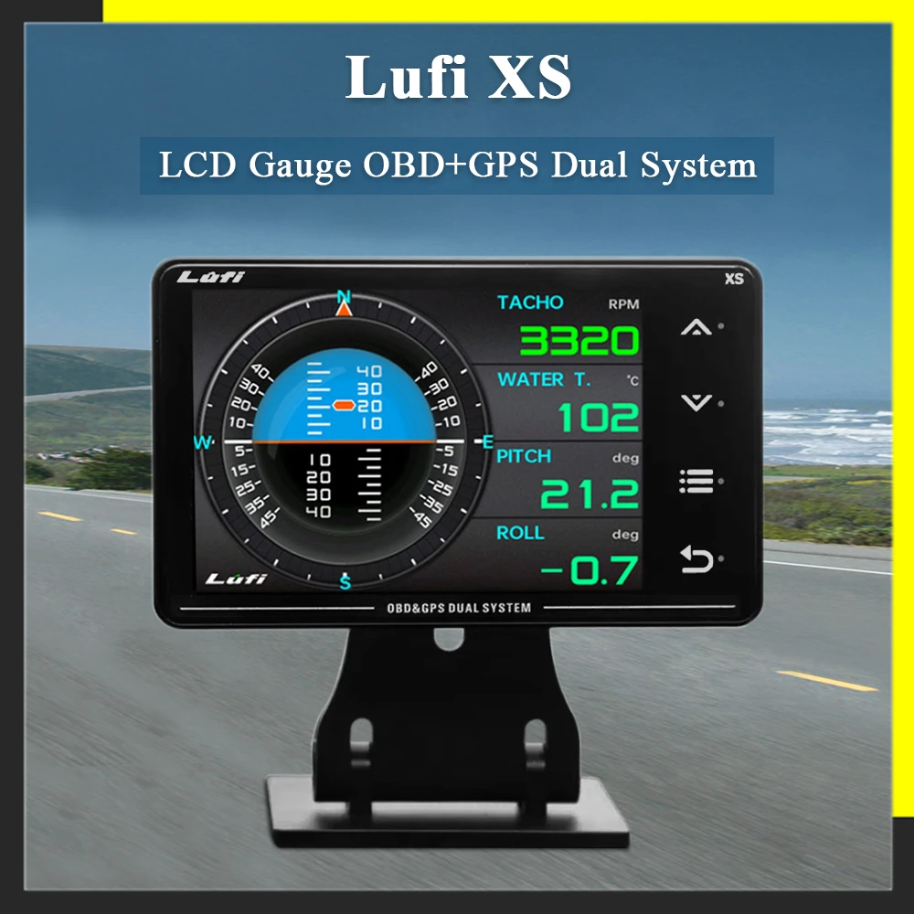 Lufi XS Revolution OBD2 GPS Автомобильный Многофункциональный Температура Воды Турбо Масла