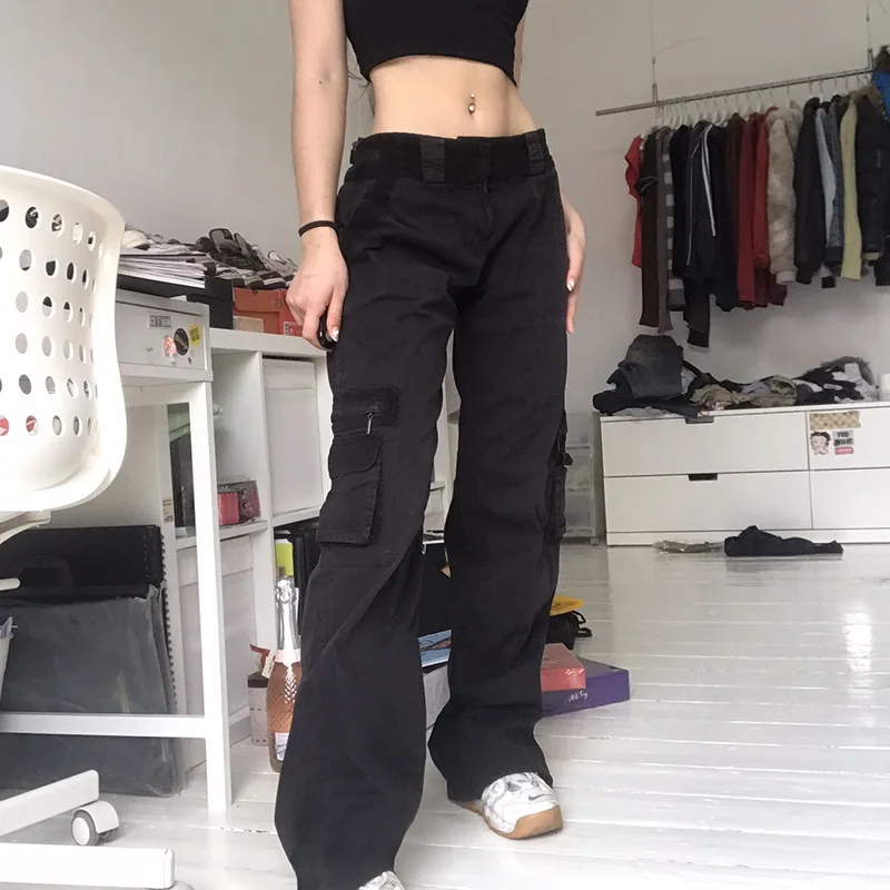 

Trashy baddie женская одежда hosen y2k кокетка одежда acubi модные женские джинсы мешковатые gyaru модные японские y2k harajuku Брюки расклешенные