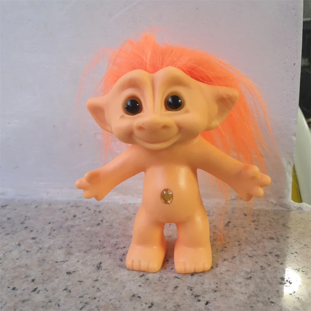 Фото Lucky Doll Ретро Тролл ПВХ Кукла Красочные волосы Украшения дома Модель Забавные детские игрушки Детские подарки №3