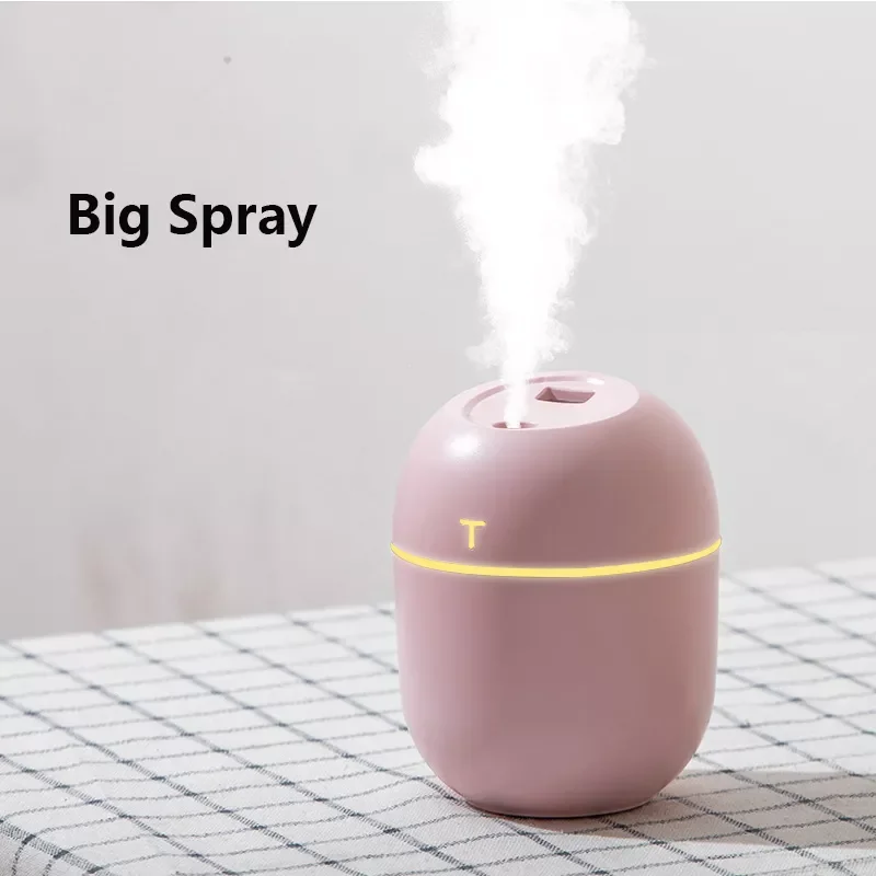 

Humidificador Mini Air Humidifier Aroma Essential Oil Diffuser Portable 200ml Humidifier for Home Car USB with LED Night Lamp