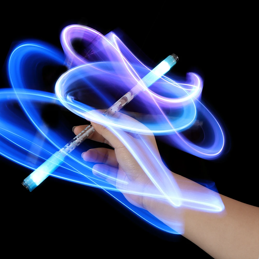 Оригинальная Вращающаяся ручка Llluminated цветная вращающаяся гладкая гелевая для