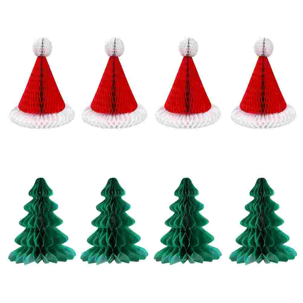 

8Pcs Christmas Party Decoration Hanging Ornament Hanging Paper Pendants