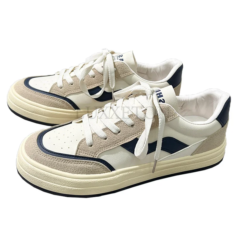

Shoes for Men Spring Fashion Mixed-Color Breathable Sneakers Retro Preppy Style High Quality Men's Vulcanize Shoes
