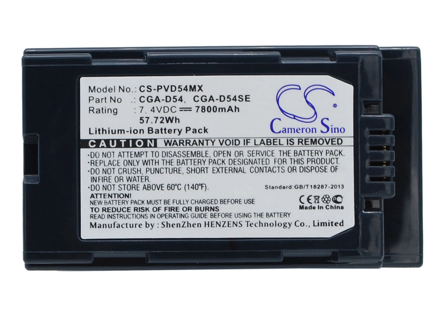 

Cameron Sino 7800mA Battery for Panasonic AG-HVX200,AG-HVX200P,AJ-PCS060G ( Portable Hard Dis,NV-DS29,NV-DS29EG