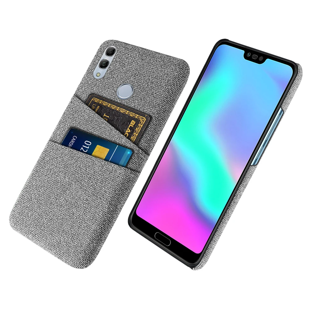 

For Honor 10 Lite Case on Honor 10Lite 10 Lite Dual Card Fabric Cloth Luxury Cover For Huawei Honor 10 Lite HRY-LX1 6.21 inch