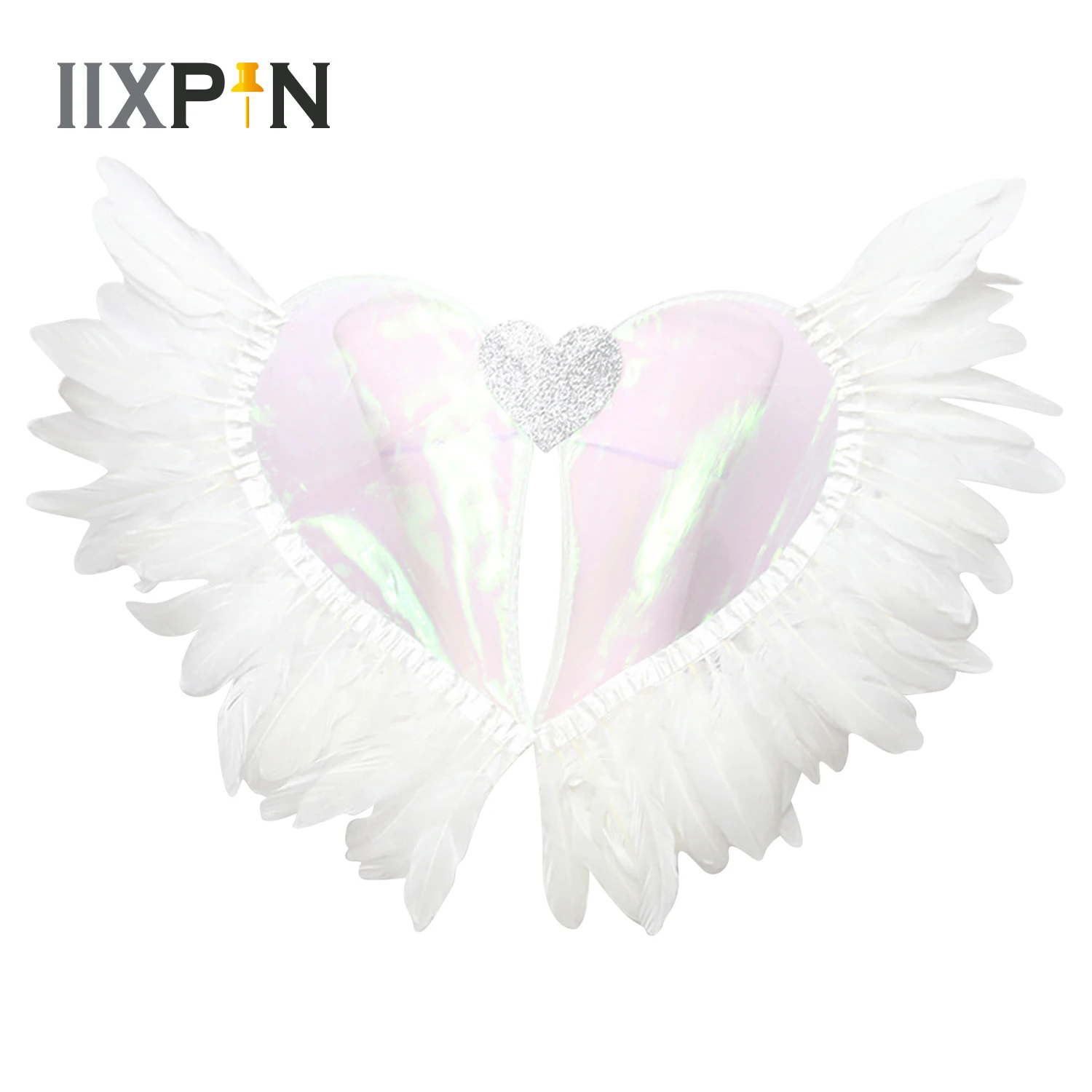 

Angel Feather Wings Halloween Christmas Decoration Party Props Stage Performance Show Scene Layout Angel Wings Heart Shape