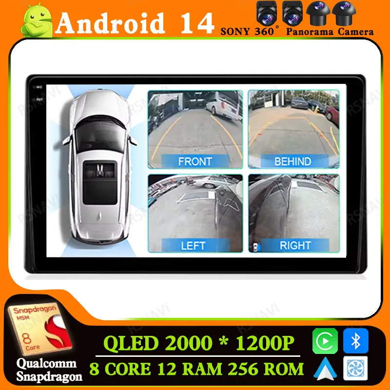 Автомобильный радиоприемник Android 14 для Toyota Sienna 3 2015-2021 беспроводной Carplay авто